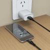 Dudao L3ST USB-A – USB-C 5A kabelis 1.2m pintas – juodos spalvos
