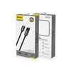 Dudao L7C USB-C – USB-C 100W kabelis with LED Ekranas 1m – juodos spalvos