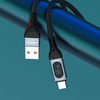 Dudao L7Max USB kabelis - USB Type C Fast Charging PD 66W 1m with Ekranas - juodos spalvos