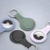 Dux Ducis 4vnt set Silicone flexible cover keychain loop dėklas skirtas Apple AirTag (juodos spalvos / žalios spalvos / rožinės spalvos / mėlynos spalvos)