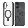 Dux Ducis Aimo Mag MagSafe su stoveliu Apple iPhone 16 - dėklas telefonui juodos spalvos