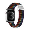 Dux Ducis dirželis (Mixture II Version) Apple Watch SE dirželis, 9, 8, 7, 6, 5, 4, 3, 2, 1 (41, 40, 38 mm) pynimo juosta, tamsių juostelių apyrankė