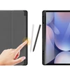 Dux Ducis Domo PU Odinis dėklas with Stand skirtas Samsung Tab S10+ / S9+ / S9 FE+ – juodos spalvos