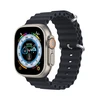 Dux Ducis apyrankė Apple Watch 9 / 8 / 7 / 6 / 5 / 4 / 3 / 2 / SE (41 / 40 / 38mm) silikoninė pilkos spalvos (OceanWave Version)
