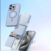 Dux Ducis Lawa Leather dėklas skirtas Apple iPhone 15 Pro Max – mėlynos spalvos
