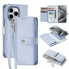 Dux Ducis Lawa Leather dėklas skirtas Apple iPhone 15 Pro Max – mėlynos spalvos