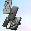 Dux Ducis Lawa Leather dėklas skirtas Apple iPhone 15 Pro – juodos spalvos