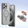 Dux Ducis Lawa Leather dėklas skirtas Apple iPhone 15 Pro Max – pilkos spalvos