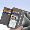 Dux Ducis Lawa Leather dėklas skirtas Apple iPhone 15 Pro Max – pilkos spalvos