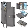 Dux Ducis Lawa Leather dėklas skirtas Apple iPhone 15 – pilkos spalvos