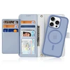 Dux Ducis Lawa Leather dėklas skirtas Apple iPhone 16 Pro Max su Detachable Magnetic Wallet – mėlynos spalvos