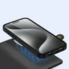 Dux Ducis Lawa Leather dėklas skirtas Apple iPhone 15 Pro – juodos spalvos