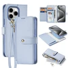 Dux Ducis Lawa Leather dėklas skirtas Apple iPhone 15 Pro – mėlynos spalvos