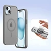 Dux Ducis Lawa Leather dėklas skirtas Apple iPhone 15 – pilkos spalvos