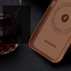 Dux Ducis Naples dėklas skirtas iPhone 14 Plus su MagSafe, rudas