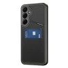 Dux Ducis Rafi II Samsung Galaxy S25 su stoveliu and Wallet – dėklas telefonui juodos spalvos