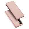 Dux Ducis Skin Pro Samsung Galaxy S23 Plus atverčiamas card wallet su stoveliu dėklas telefonui rožinės spalvos