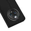 Dux Ducis Skin Pro Honor Magic5 atverčiamas card wallet su stoveliu dėklas telefonui juodos spalvos
