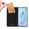 Dux Ducis Skin Pro Honor Magic5 atverčiamas card wallet su stoveliu dėklas telefonui juodos spalvos