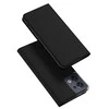 Dux Ducis Skin Pro Oppo Reno 8 atverčiamas card wallet su stoveliu dėklas telefonui juodos spalvos