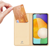 Dėklas Dux Ducis Skin Pro Samsung Galaxy A14 5G atverčiamas Card Wallet su stoveliu Gold