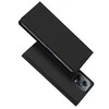 Dux Ducis Skin Pro Xiaomi Redmi Note 12 Pro+ atverčiamas card wallet su stoveliu dėklas telefonui juodos spalvos