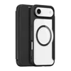 Dux Ducis Skin X Pro Apple iPhone 17 Air dėklas su Wallet, MagSafe Compatible – juodos spalvos