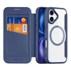 Dux Ducis Skin X Pro Apple iPhone 17 Air dėklas su MagSafe and Wallet – mėlynos spalvos