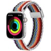 Dux Ducis dirželis (Mixture II Version) Apple Watch SE dirželis, 9, 8, 7, 6, 5, 4, 3, 2, 1 (41, 40, 38 mm) pintas dirželis, šviesių juostelių apyrankė