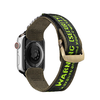 Dux Ducis apyrankė (Outdoor Version) Apple Watch Ultra apyrankė, SE, 9, 8, 7, 6, 5, 4, 3, 2, 1 (49, 45, 44, 42 mm) Nylon juodos ir žalios spalvos