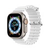 Dux Ducis Apyrankė Apple Watch 9 / 8 / 7 / 6 / 5 / 4 / 3 / 2 / SE (45 / 44 / 42mm) silikoninėBand Bracelet baltos spalvos (OceanWave Version)