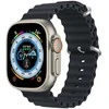Dux Ducis apyrankė Apple Watch 9 / 8 / 7 / 6 / 5 / 4 / 3 / 2 / SE (41 / 40 / 38mm) silikoninė pilkos spalvos (OceanWave Version)