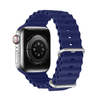 Dux Ducis apyrankė Apple Watch 9 / 8 / 7 / 6 / 5 / 4 / 3 / 2 / SE (41 / 40 / 38mm) silikoninė mėlynos spalvos (OceanWave Version)