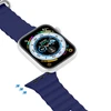 Dux Ducis apyrankė Apple Watch 9 / 8 / 7 / 6 / 5 / 4 / 3 / 2 / SE (41 / 40 / 38mm) silikoninė mėlynos spalvos (OceanWave Version)