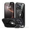 ESR Classic Hybrid KickStand HaloLock MagSafe & TEMPERED GLASS Apple iPhone 16 Pro dėklas telefonui juodos spalvos