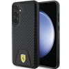 Samsung Galaxy S24 Plus Ferrari dėklas Carbon Stitched Bottom (FEHCS24MN3PUK) juodos spalvos