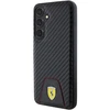 Samsung Galaxy S24 Plus Ferrari dėklas Carbon Stitched Bottom (FEHCS24MN3PUK) juodos spalvos