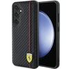 Samsung Galaxy S24 Ferrari dėklas Carbon Printed Line (FEHCS24SN3DUR) juodos spalvos