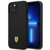 Apple iPhone 14 plus Ferrari dėklas Silicone Metal Logo juodos spalvos