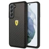 Samsung Galaxy S22 Plus Ferrari dėklas On Track Real Carbon (FEHCS22MFCAK) juodos spalvos