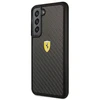 Samsung Galaxy S22 Plus Ferrari dėklas On Track Real Carbon (FEHCS22MFCAK) juodos spalvos