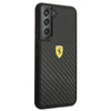 Samsung Galaxy S22 Plus Ferrari dėklas On Track Real Carbon (FEHCS22MFCAK) juodos spalvos
