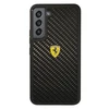 Samsung Galaxy S22 Plus Ferrari dėklas On Track Real Carbon (FEHCS22MFCAK) juodos spalvos