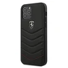 Ferrari FEHQUHCP12LBK Apple iPhone 12 Pro Max 6.7" dėklas telefonui juodos spalvos Off Track Quilted