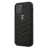 Ferrari FEHQUHCP12LBK Apple iPhone 12 Pro Max 6.7" dėklas telefonui juodos spalvos Off Track Quilted