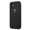 Apple iPhone 12 Mini Ferrari dėklas Off Track Quilted (FEHQUHCP12SBK) juodos spalvos