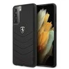 Samsung Galaxy S21 Plus Ferrari dėklas Off Track Quilted (FEHQUHCS21MBK) juodos spalvos