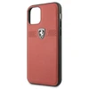 Apple iPhone 11 Pro Ferrari dėklas Off Track odinis (FEOBAHCN58RE) raudonos spalvos