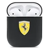 Apple AirPods ausinių dėklas Ferrari On Track Leather (FESA2LEBK) juodos spalvos
