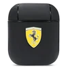 Apple AirPods ausinių dėklas Ferrari On Track Leather (FESA2LEBK) juodos spalvos
